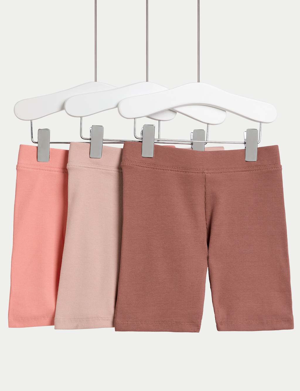 3pk Cotton Rich Cycling Shorts (2-8 Yrs)