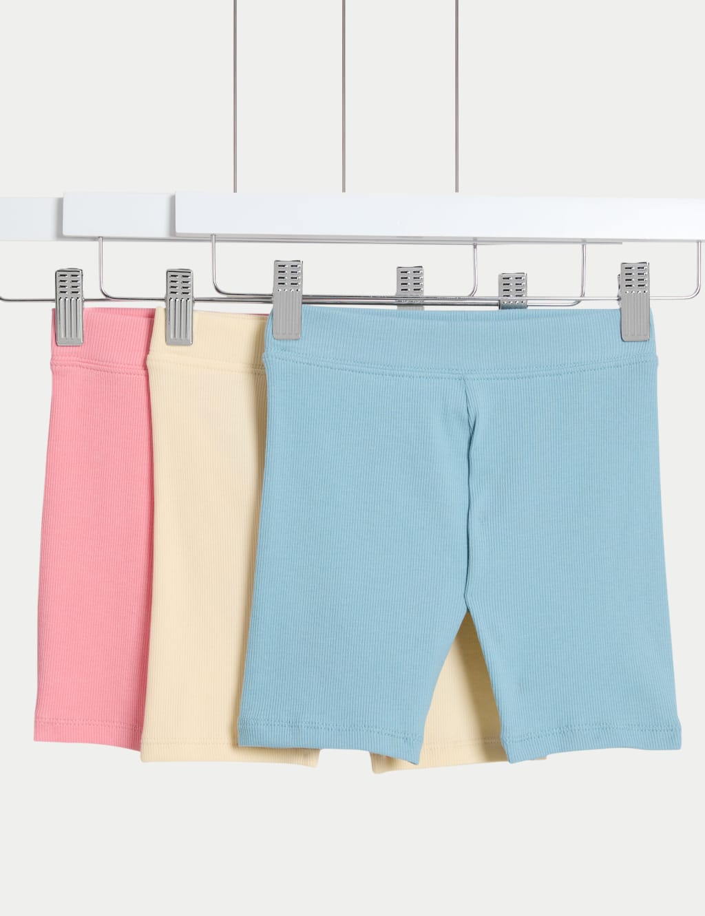 3pk Cotton Rich Cycling Shorts (2-8 Yrs)