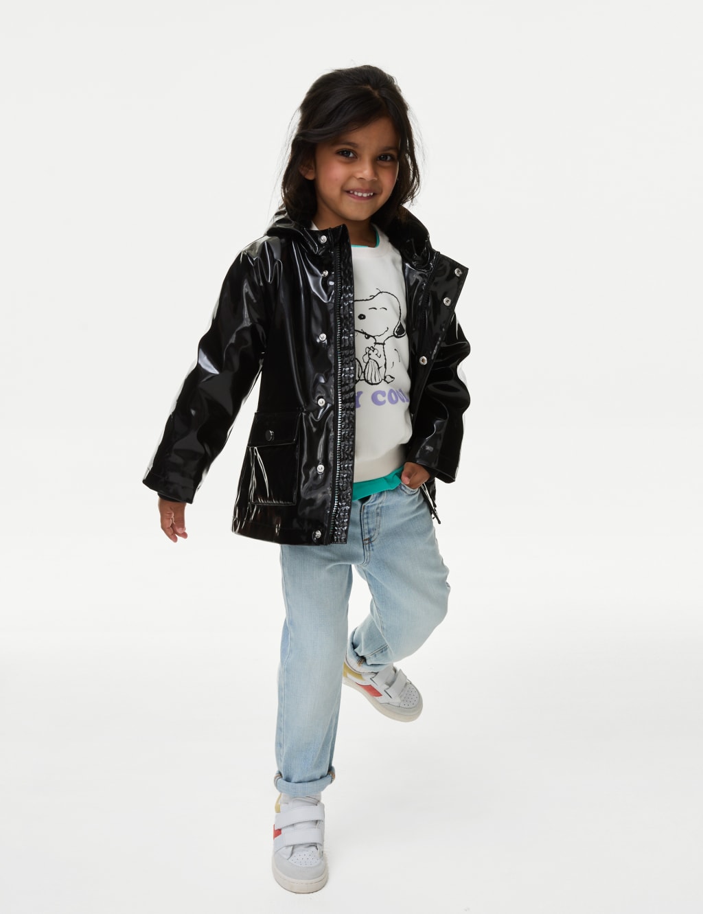 Girls smart black coat new arrivals