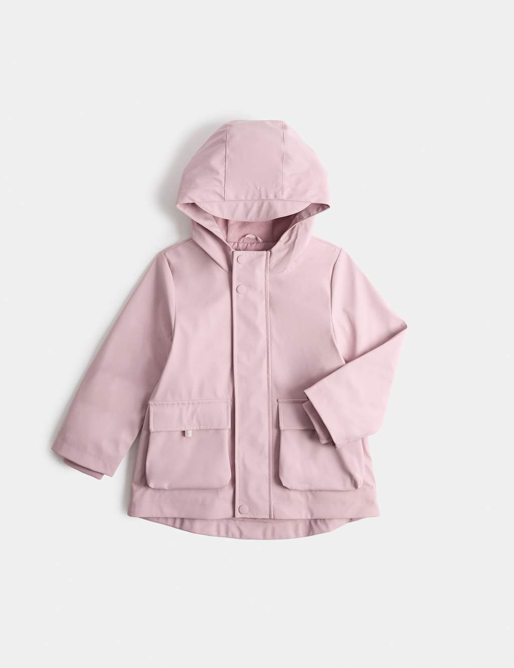 M&S Girls Hooded Fisherman Coat (1-8 Yrs) - 5-6 Years - Light Pink