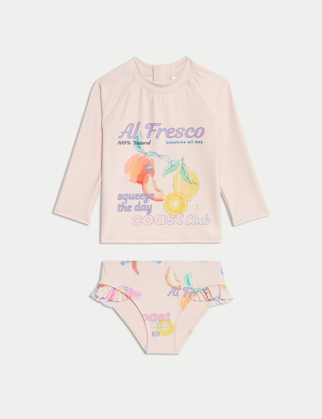 2pc Fruit Print Swim Set (2-8 Yrs)