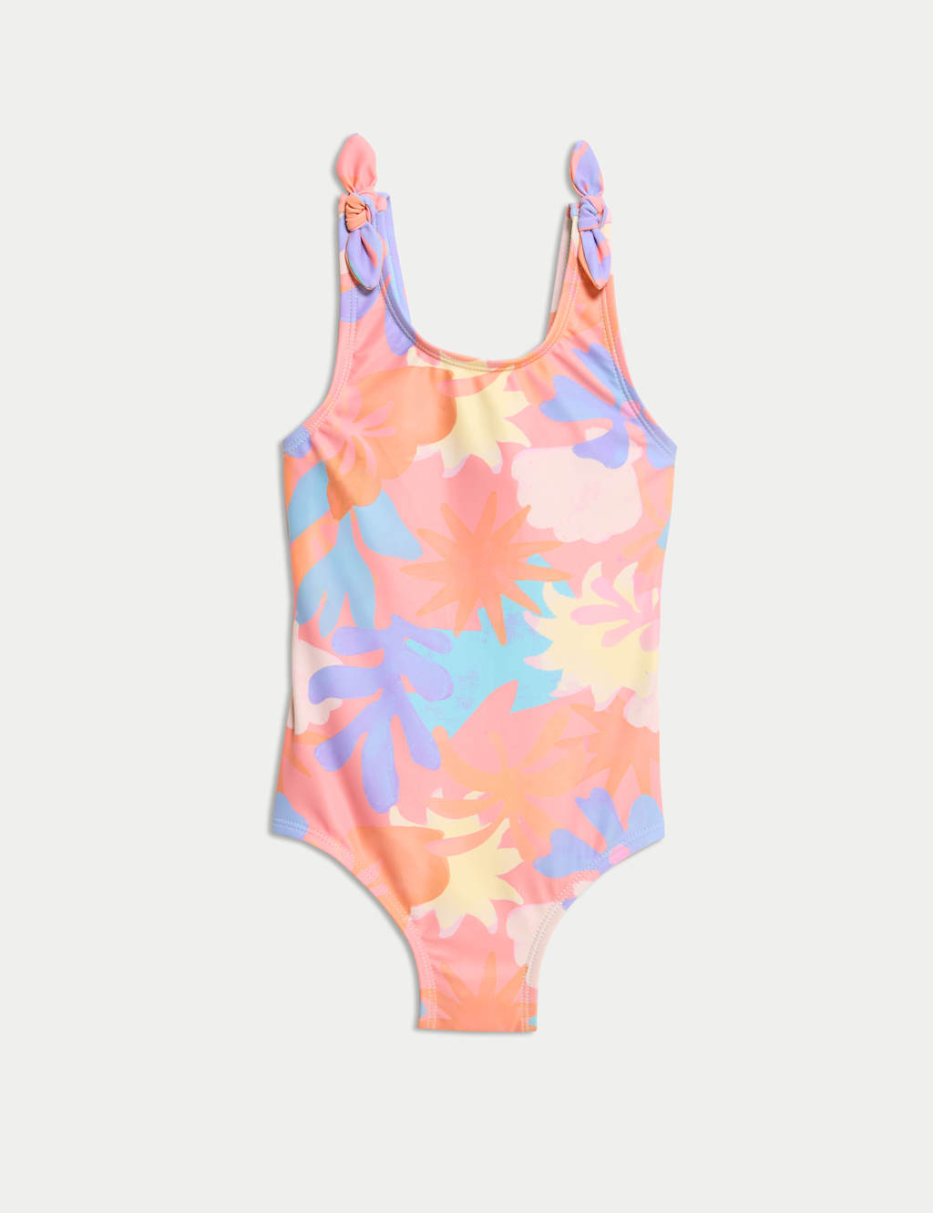 Floral Tie Detail Swimsuit (2-8 Yrs)