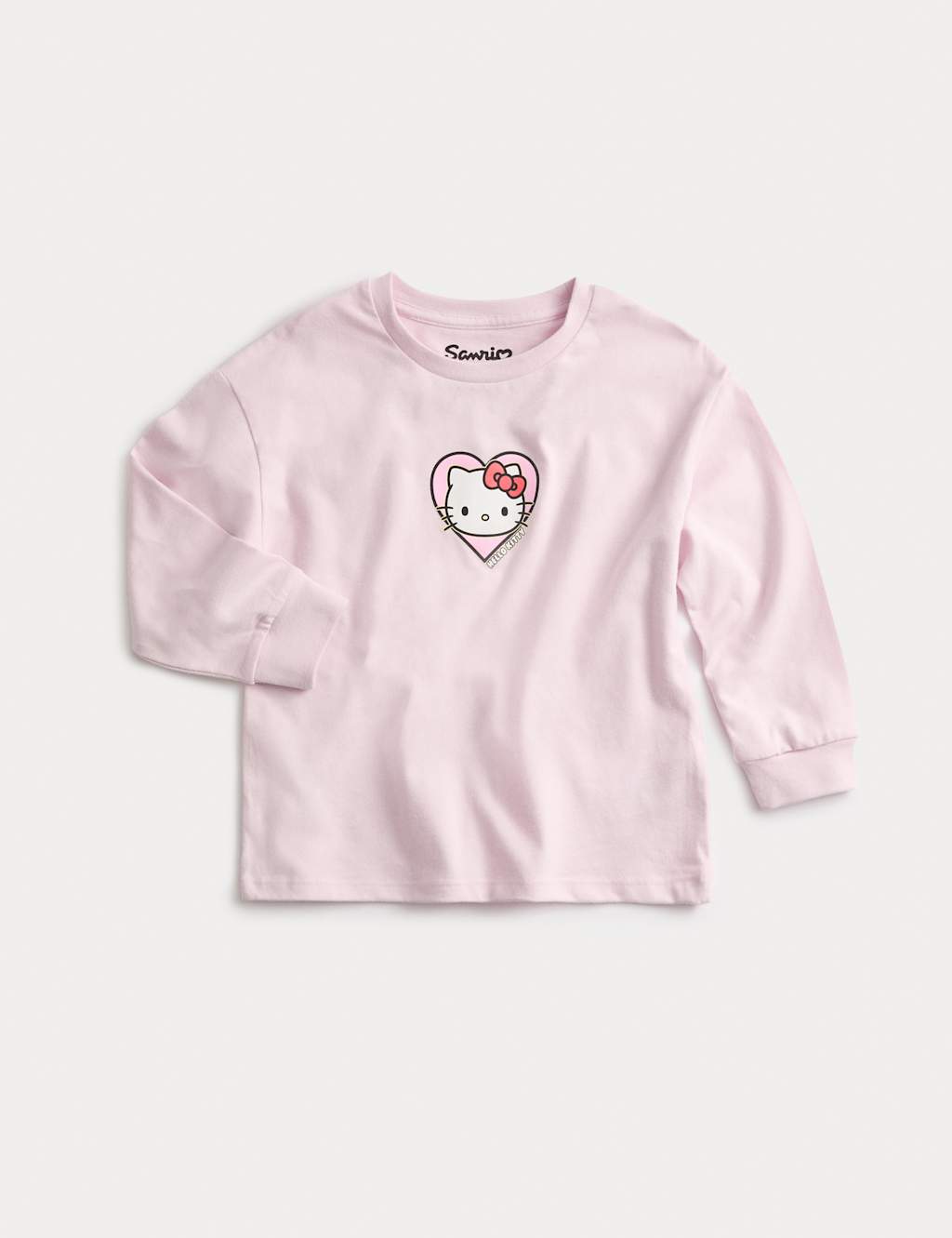 M&S Cotton Rich Hello Kitty Top (2-8 Years) Pink
