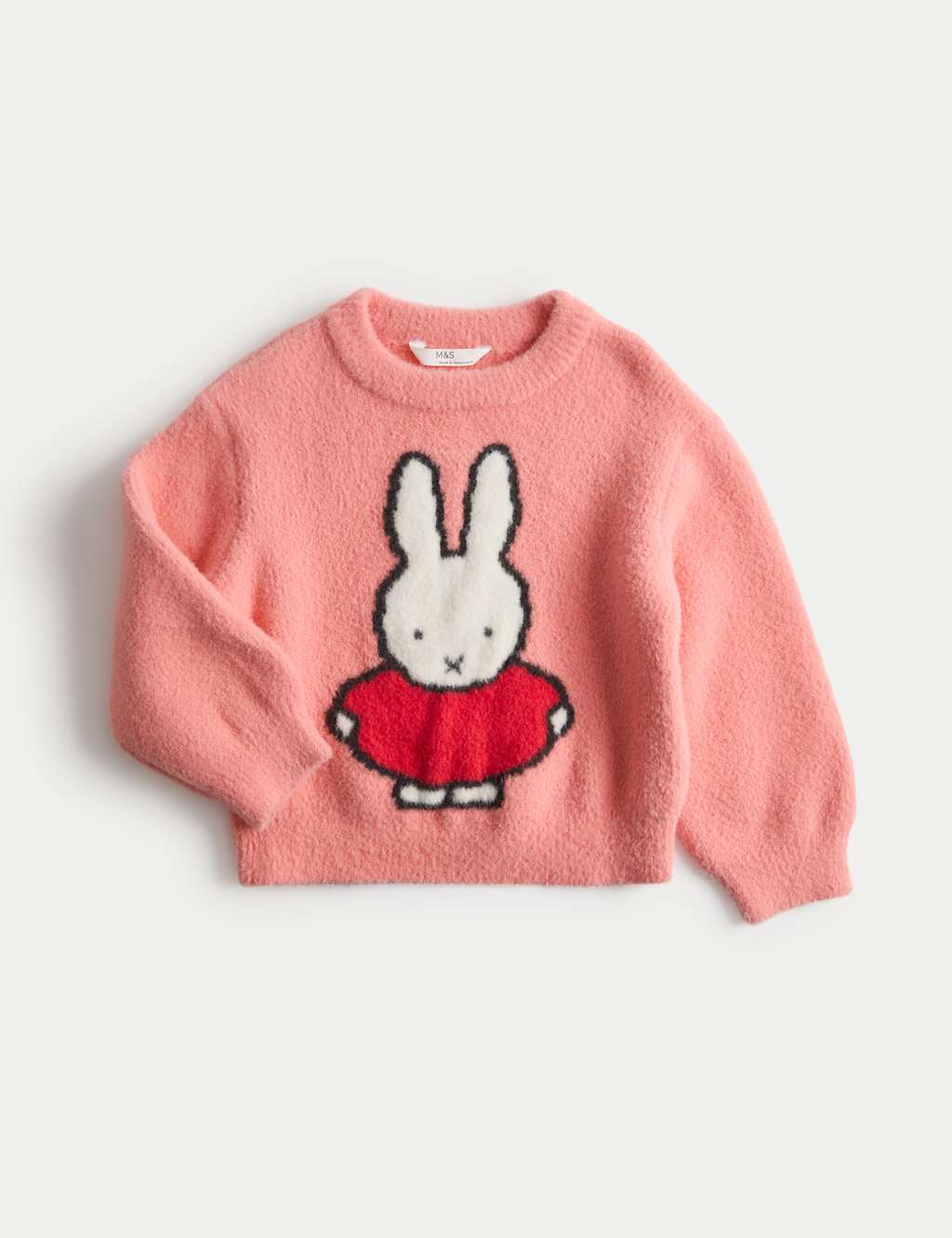 M&S Girls Miffy Jumper (2-8 Yrs) - 5-6 Years - Medium Coral