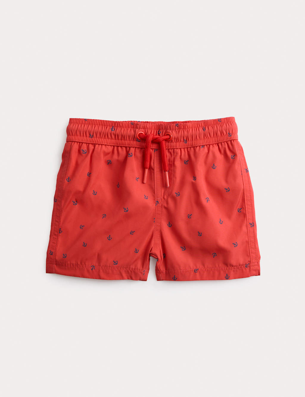 M&S Boys Anchor Swim Shorts (0 Mths-3 Yrs) - 0-3 Months - Red