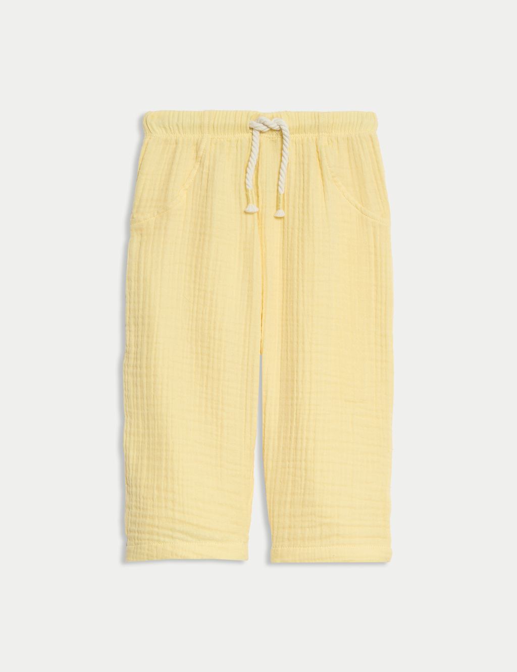 Pure Cotton Paperbag Trousers (0-3 Yrs)