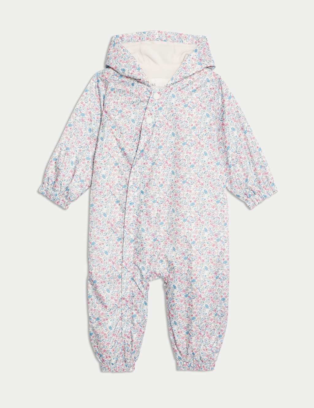 Ditsy Floral Puddlesuit (0-3 Yrs)