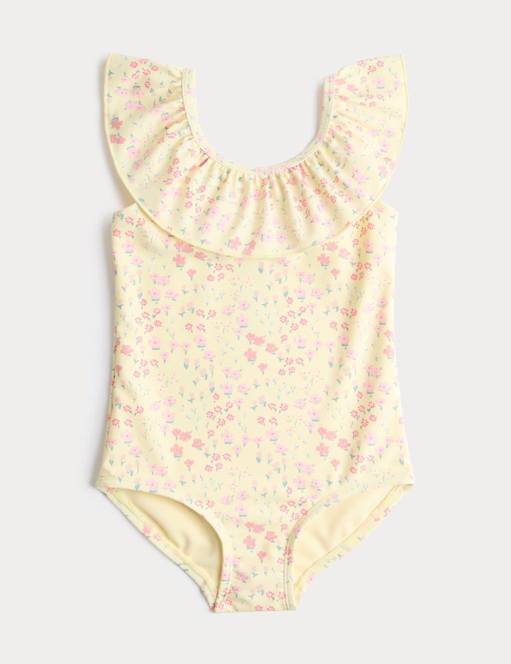 M&S Girls Ditsy Floral Swimsuit (0-5 Yrs) - 3-4 Years - Multi