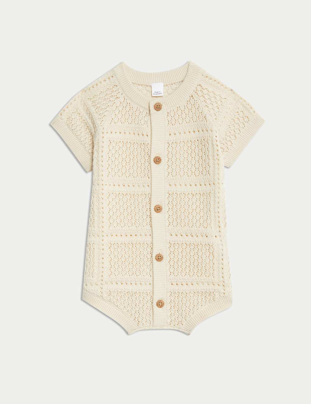 Pure Cotton Knitted Romper (0-3 Yrs)