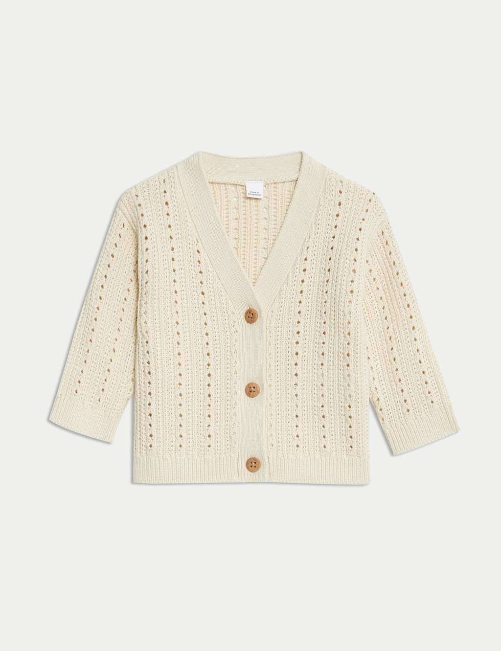 Pure Cotton Knitted Cardigan (0-3 Yrs)