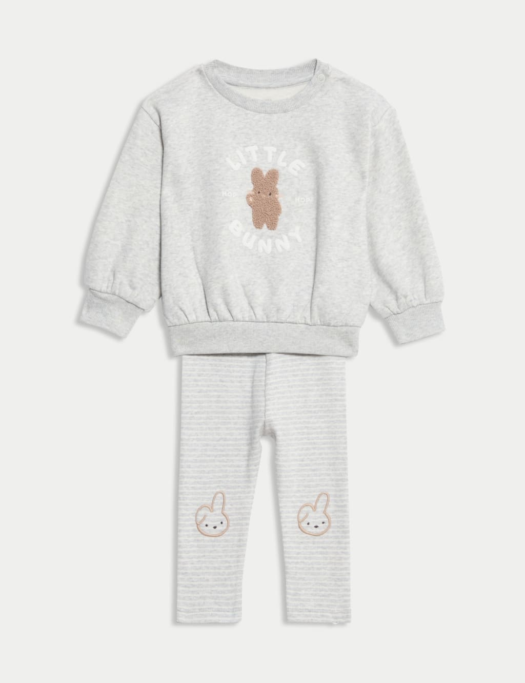 2pc Cotton Rich Little Bunny Slogan Outfit (0-3 Yrs)