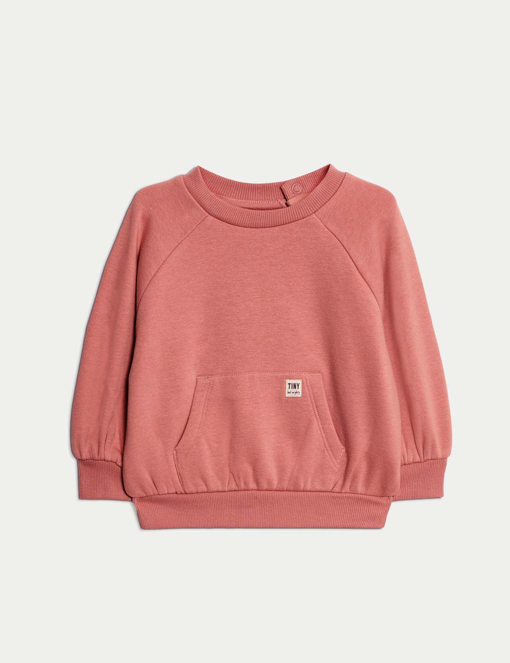 M&S Cotton Blend Sweatshirt (0 Mths - 3 Yrs) Terracotta