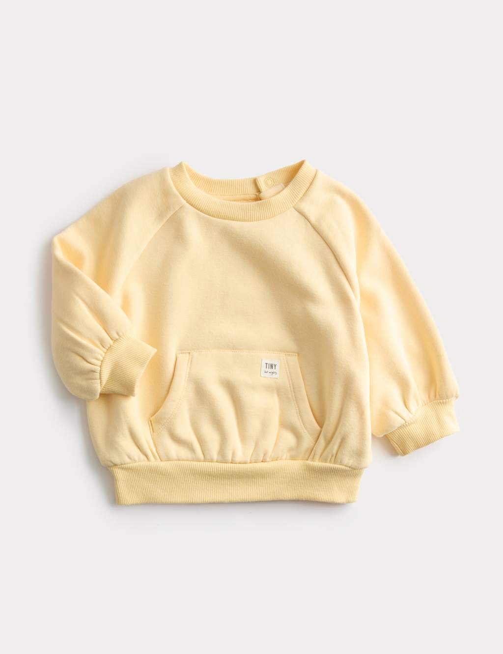 M&S Cotton Blend Sweatshirt (0 Mths - 3 Yrs) Yellow