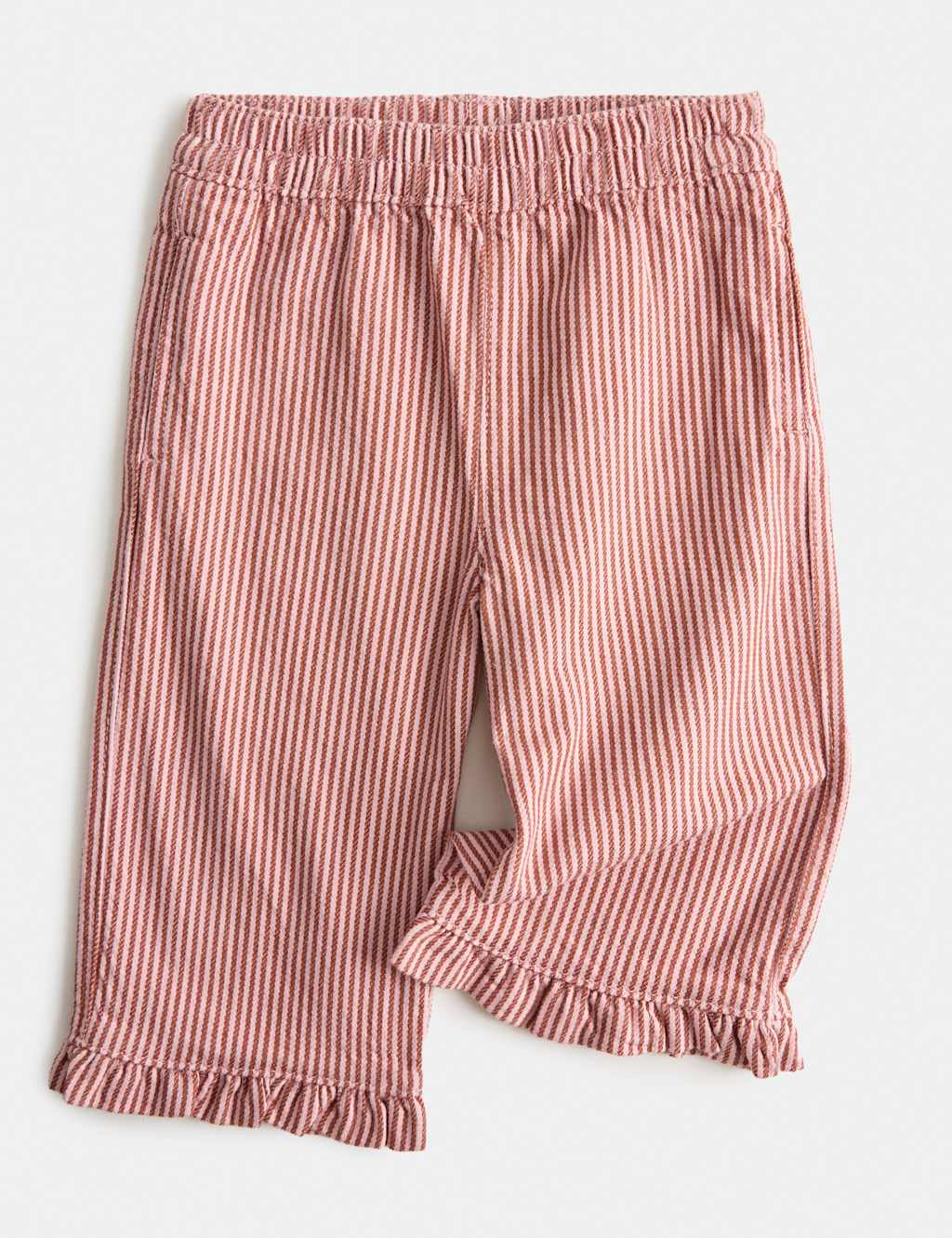 M&S Girls Pure Cotton Striped Jeans (0-5 Yrs) - 4-5 Years - Pink