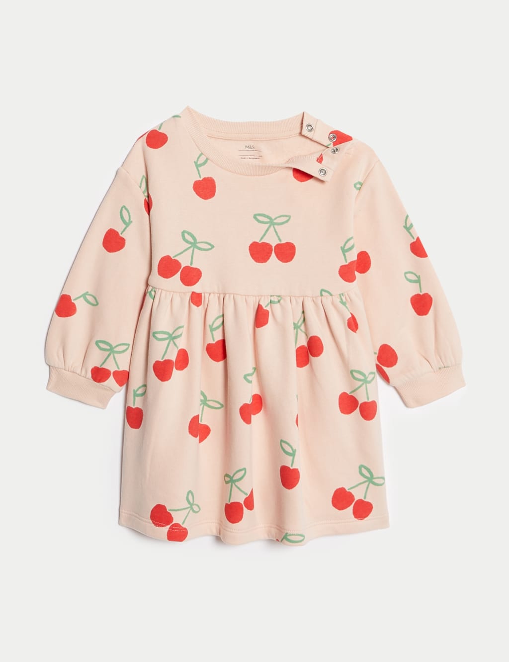 Cotton Rich Print Sweatshirt Dress (0-3Yrs)