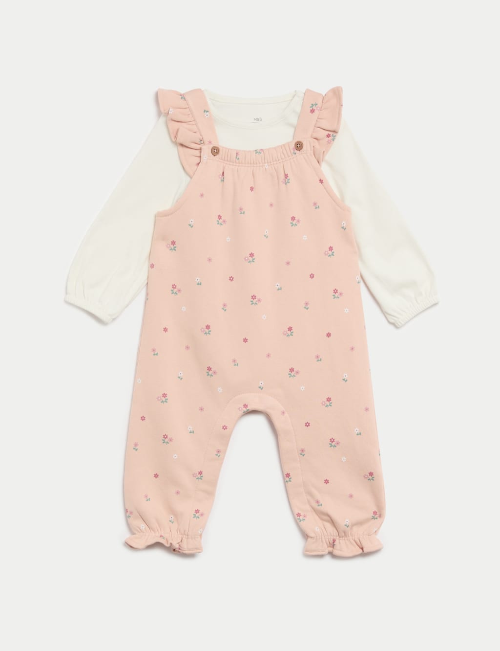 2pc Cotton Rich Ditsy Floral Outfit (0-3 Yrs)