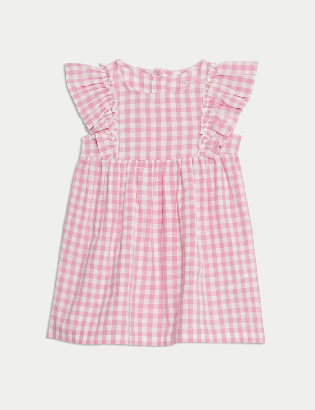 Pure Cotton Gingham Dress (0-3 Yrs)