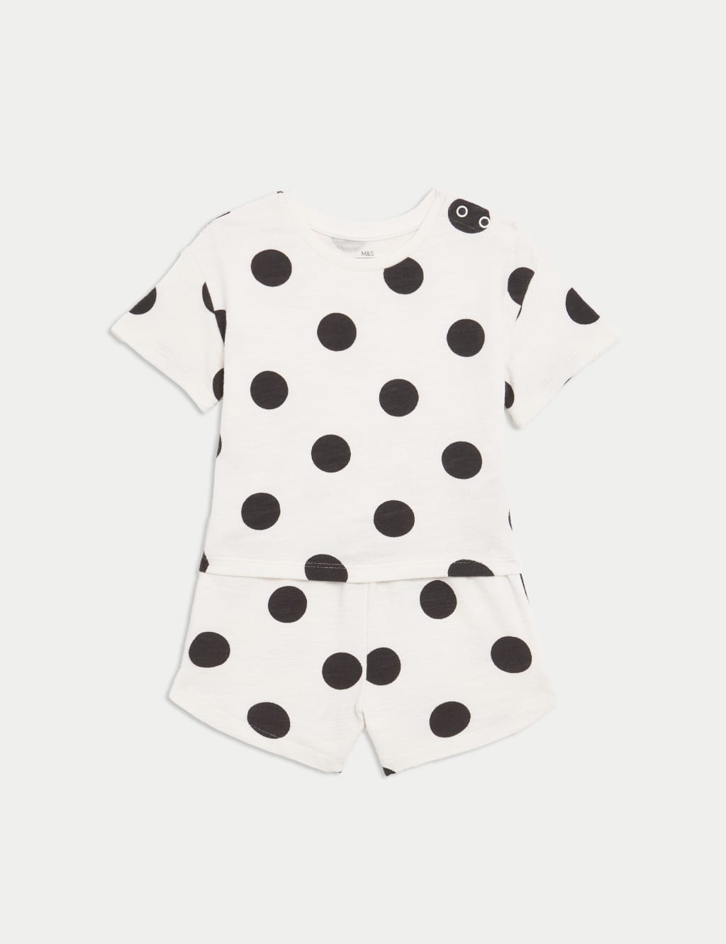 2pc Pure Cotton Spot Shorts & T-Shirt Set (0-3 Yrs)