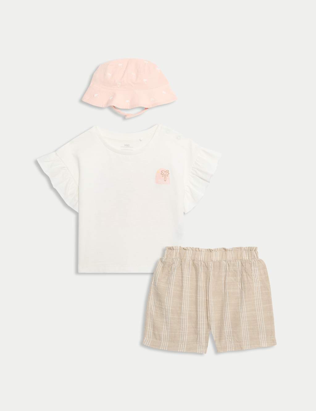 3pc Shorts with Hat Outfit (0-6 Yrs)