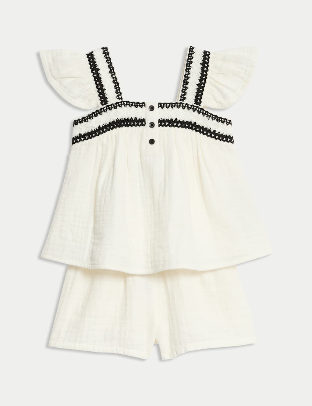 2pc Woven Pure Cotton Co-ord Outfit (0-6 Yrs)