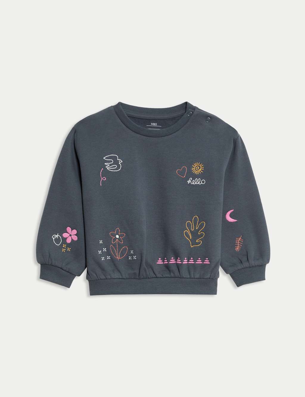 Jersey Embroidered Nature Sweatshirt (0-6 Yrs)