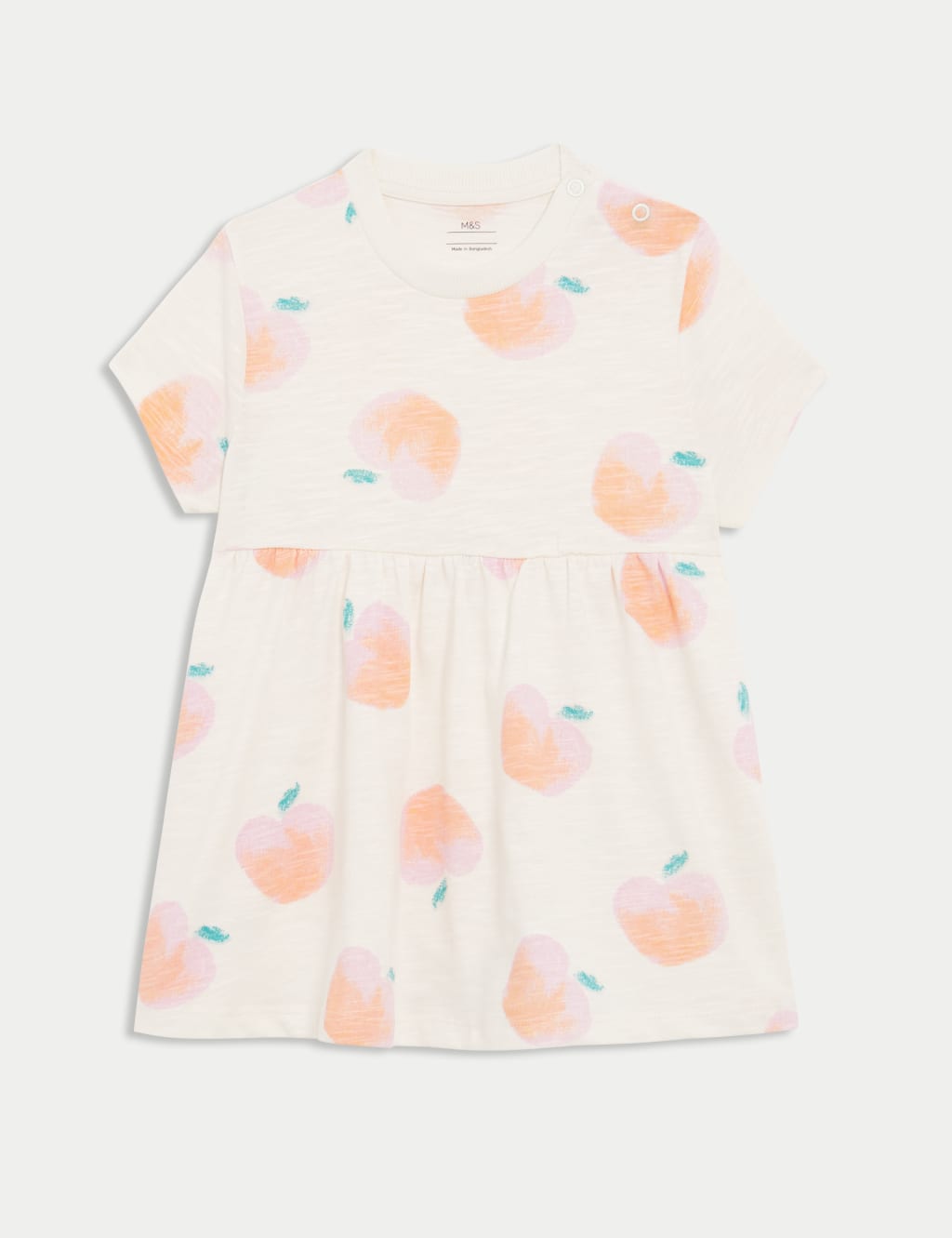 Jersey Peach Dress (0-3 Yrs)