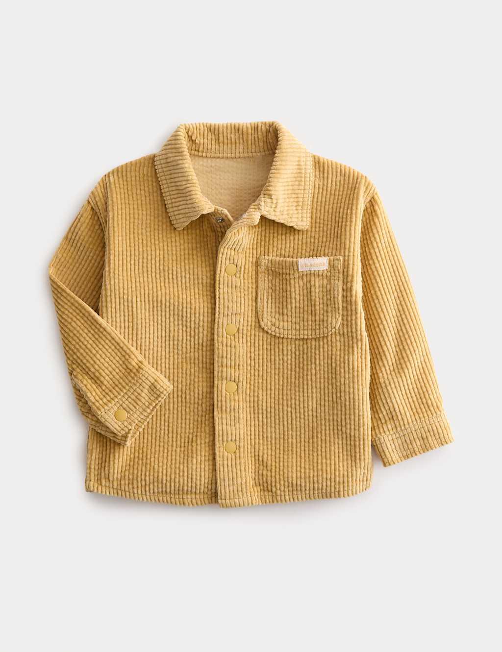 M&S Pure Cotton Corduroy Shacket (0-3 Yrs) Yellow