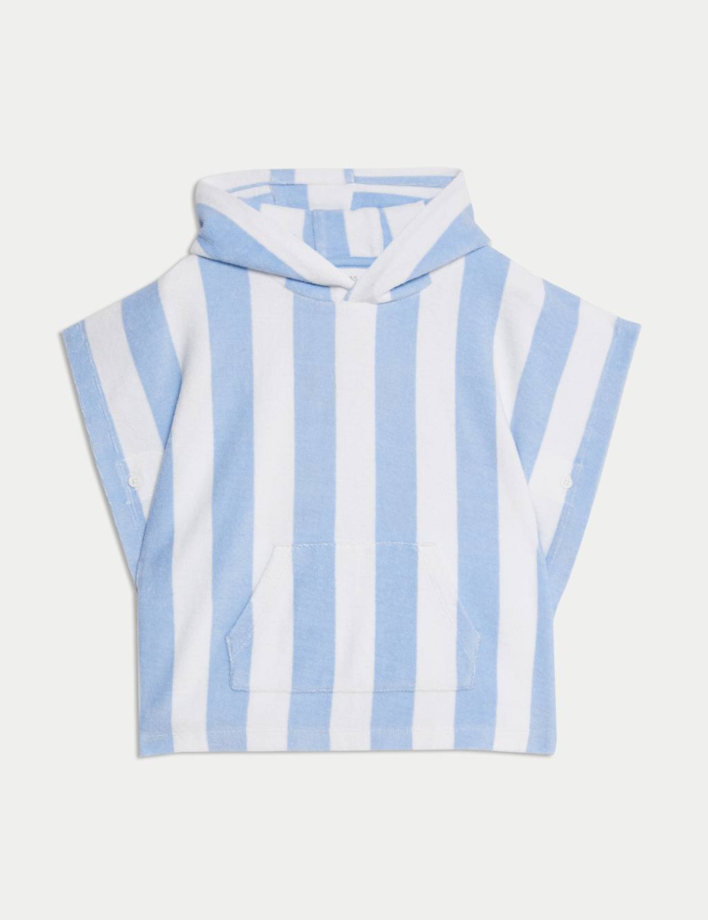Pure Cotton Striped Towelling Poncho (0-3 Yrs)