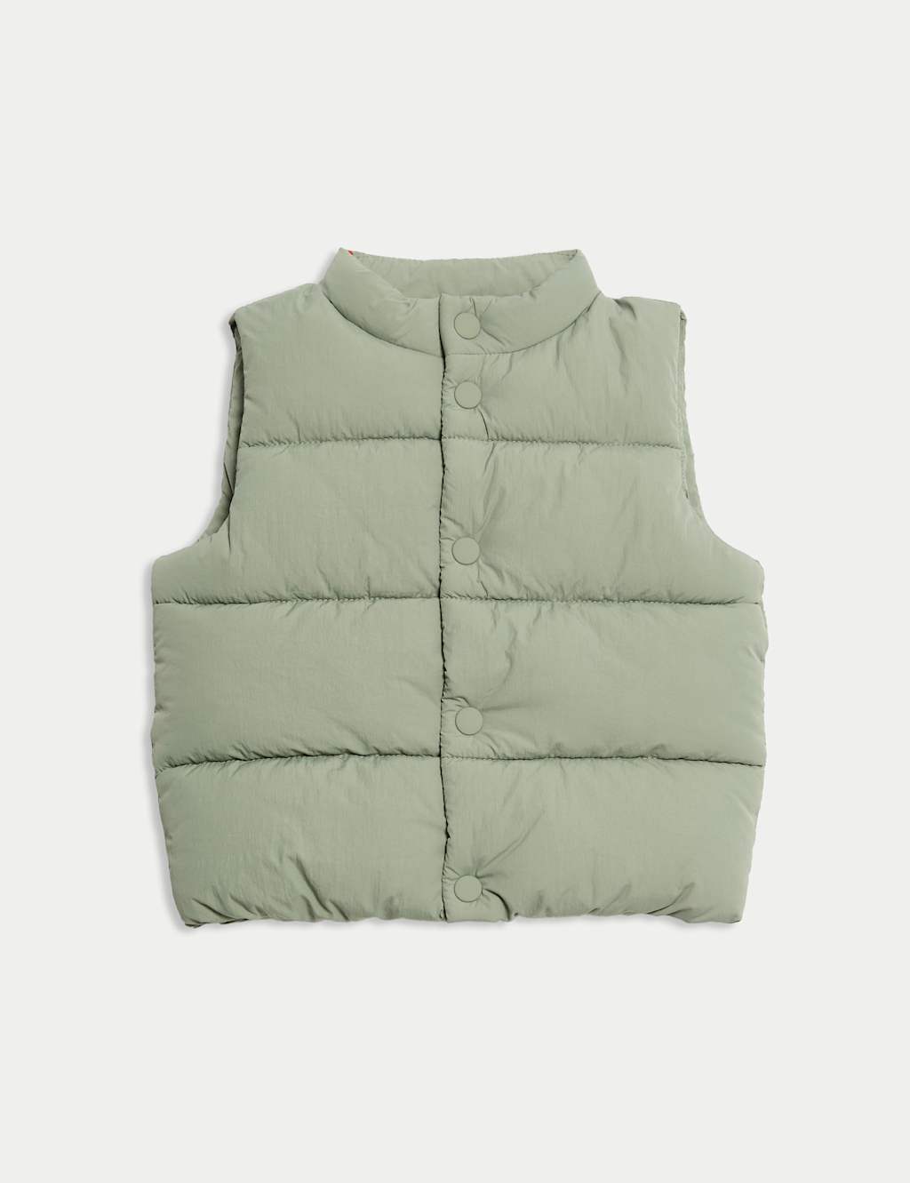 M&S Collection Boys Padded Gilet (0-3 Yrs) - 12-18 - Khaki, Khaki,Grey