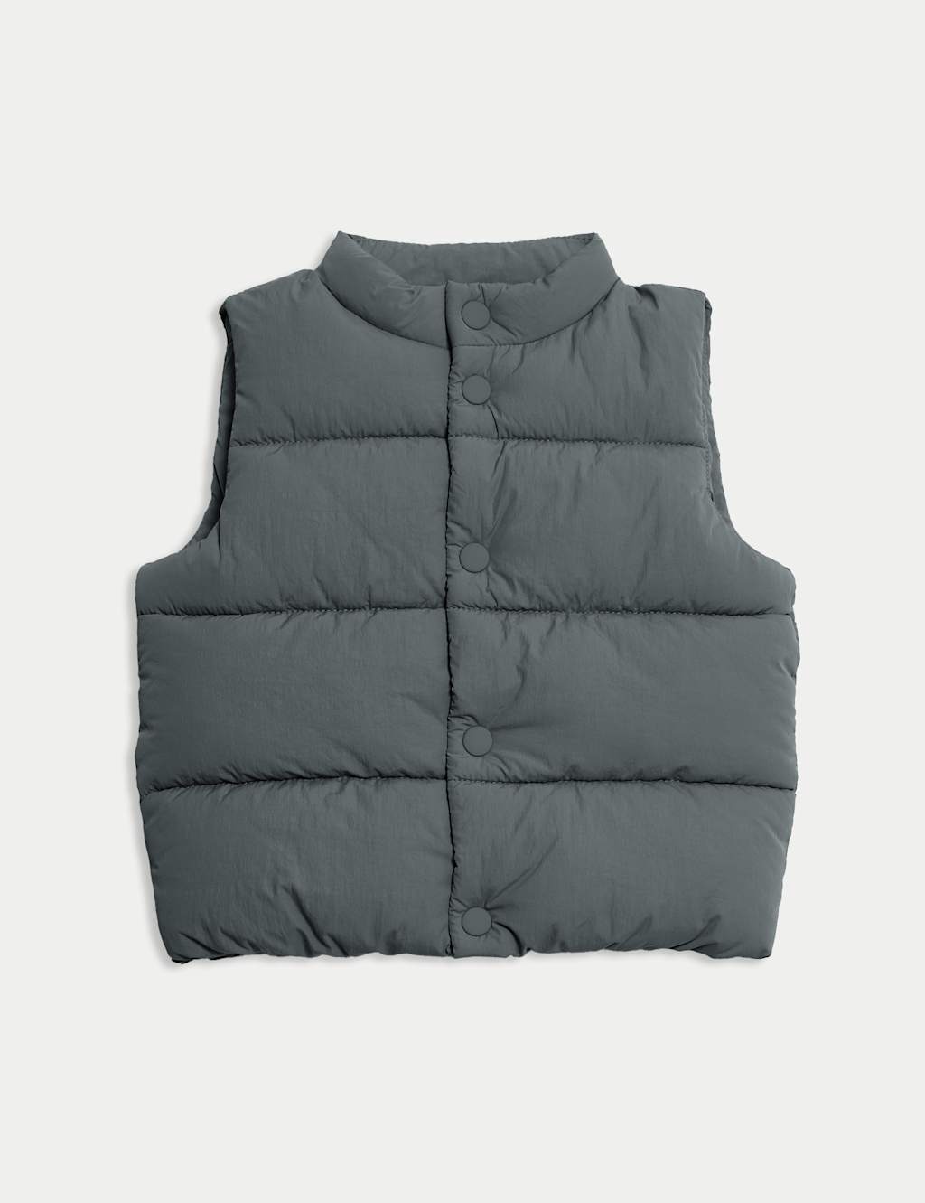 M&S Padded Gilet (0-3 Yrs) Grey