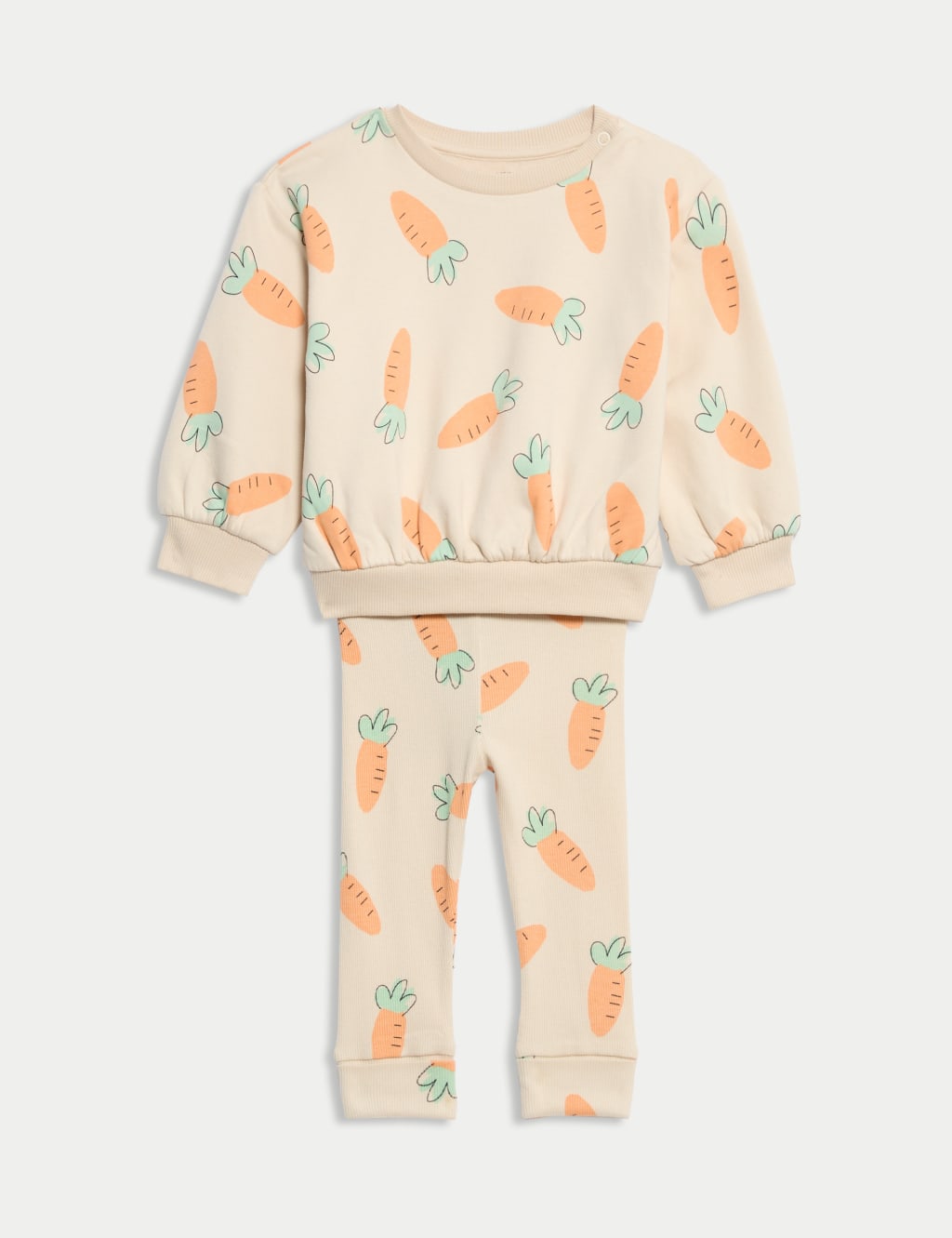 2pc Cotton Rich Carrot Easter Outfit (0-3 Yrs)