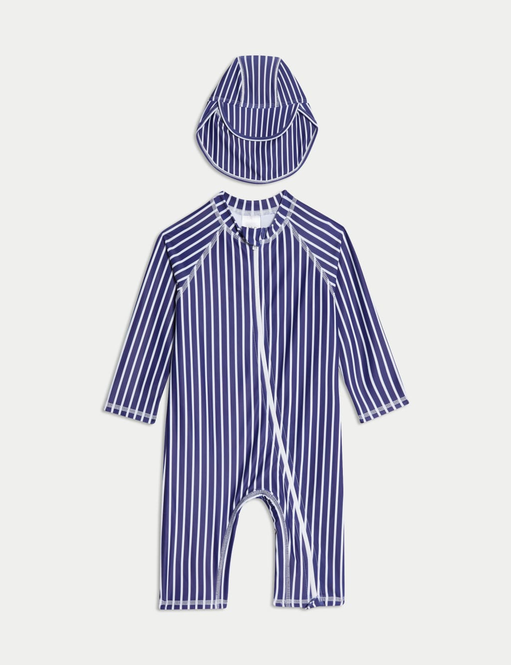 2pc Striped Zip Through Swim Set (0-3 Yrs)