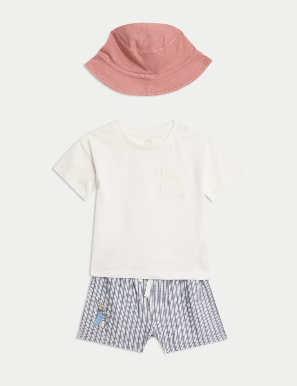 3pc Cotton Rich Peter Rabbit™ Shorts Outfit (0-3 Yrs)