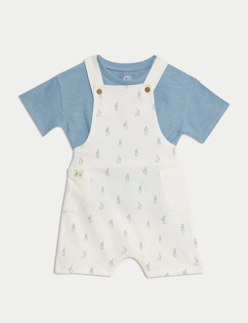 2pc Cotton Rich Peter Rabbit™ Bibshort (0-3 Yrs)