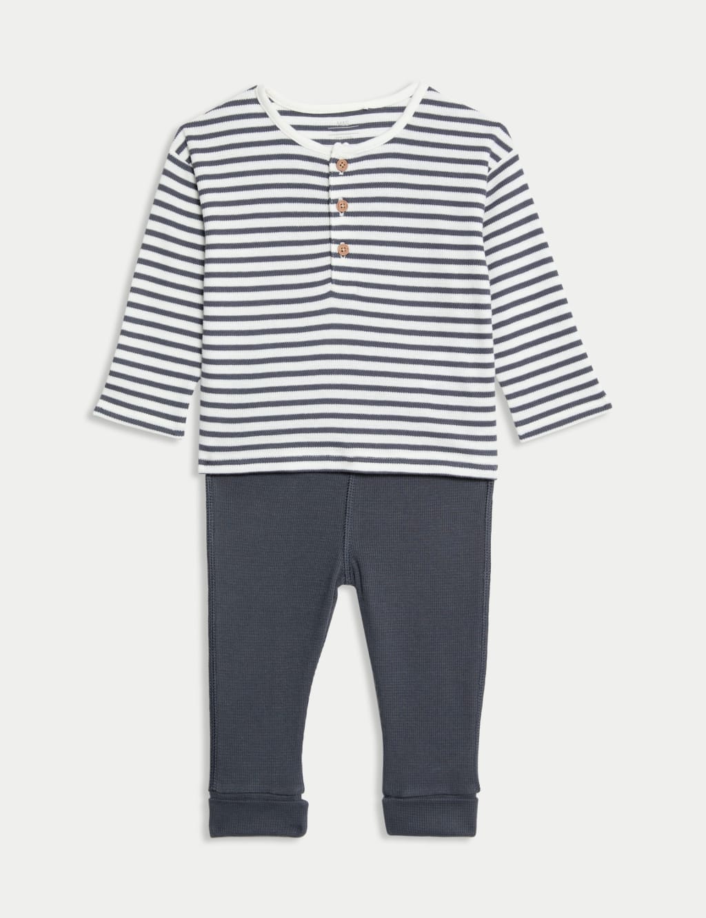 2pc Pure Cotton Striped Outfit (0-3 Yrs)