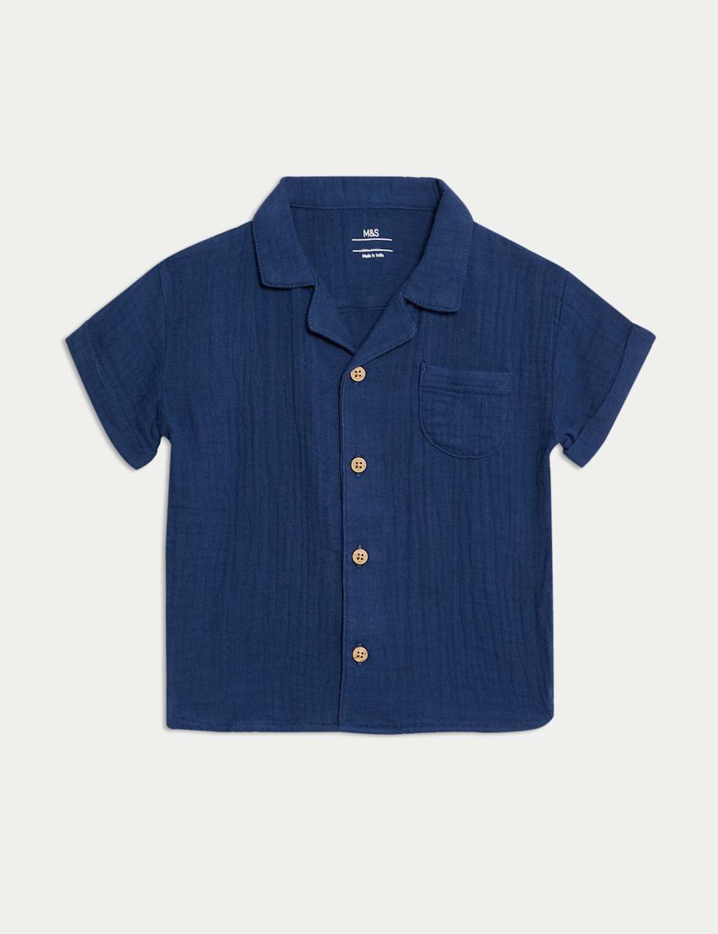 Pure Cotton Double Cloth Shirt (0-3 Yrs)