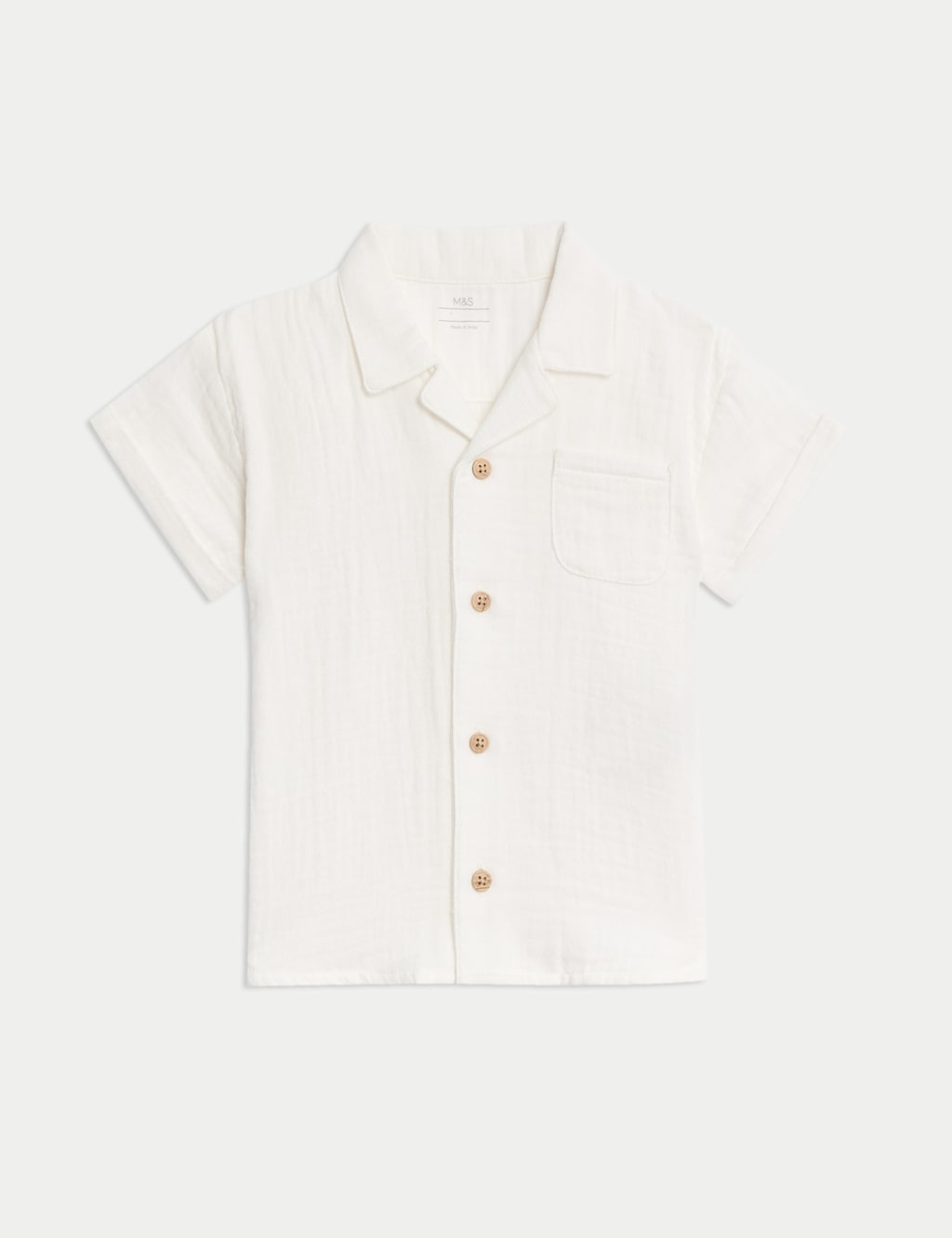 Pure Cotton Double Cloth Shirt (0-3 Yrs)