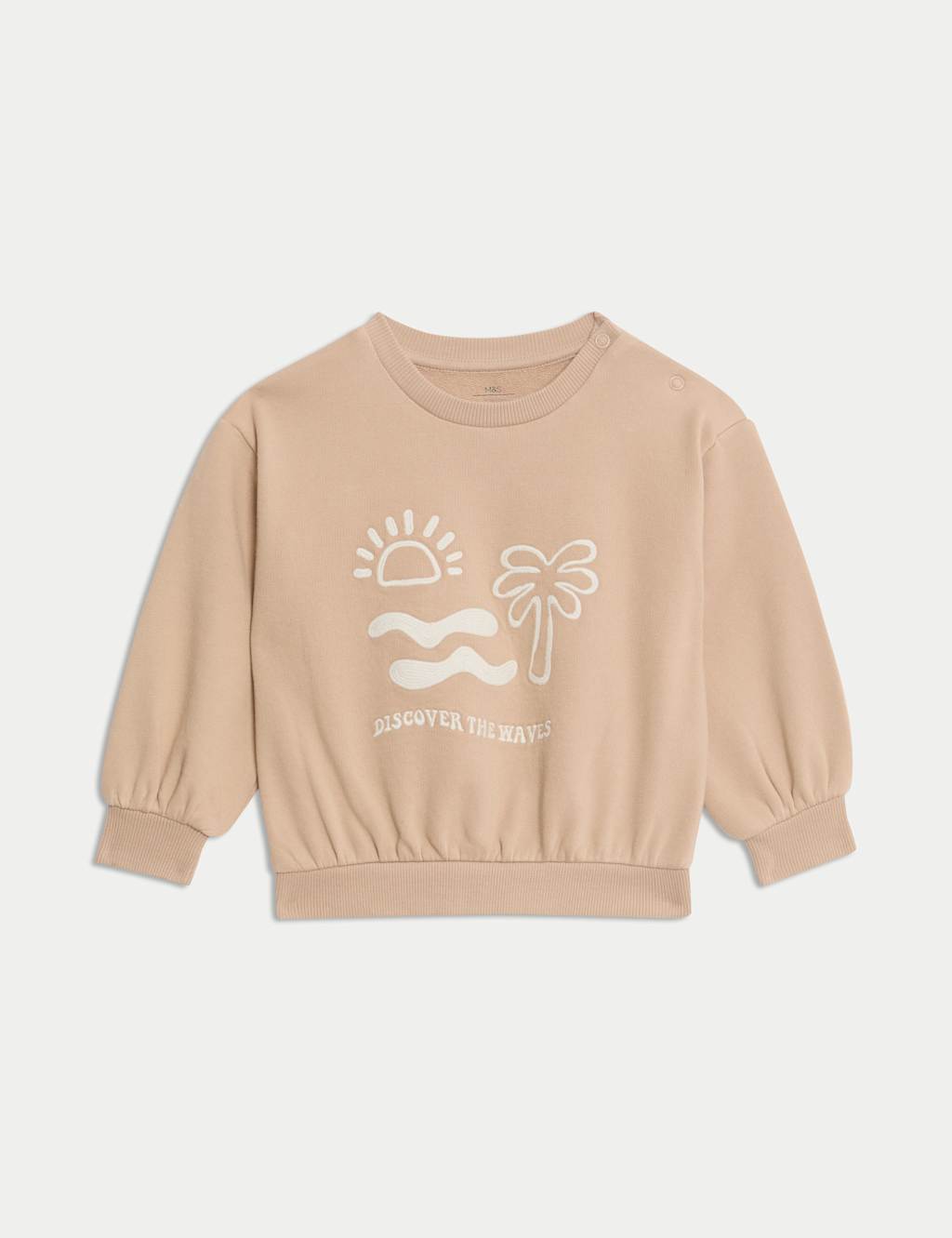 Cotton Rich Slogan Sweatshirt (0-36 Mths)