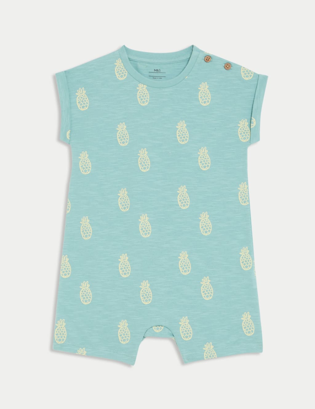 Pure Cotton Pineapple Print Romper (0-3 Yrs)