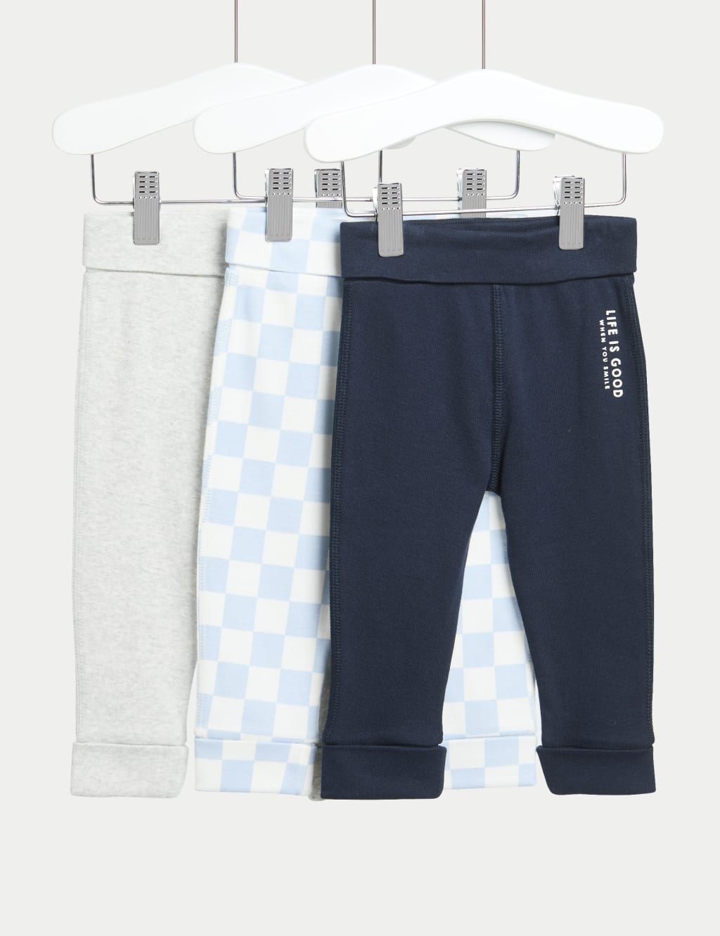 3pk Pure Cotton Leggings (0 Mths-3 Yrs)