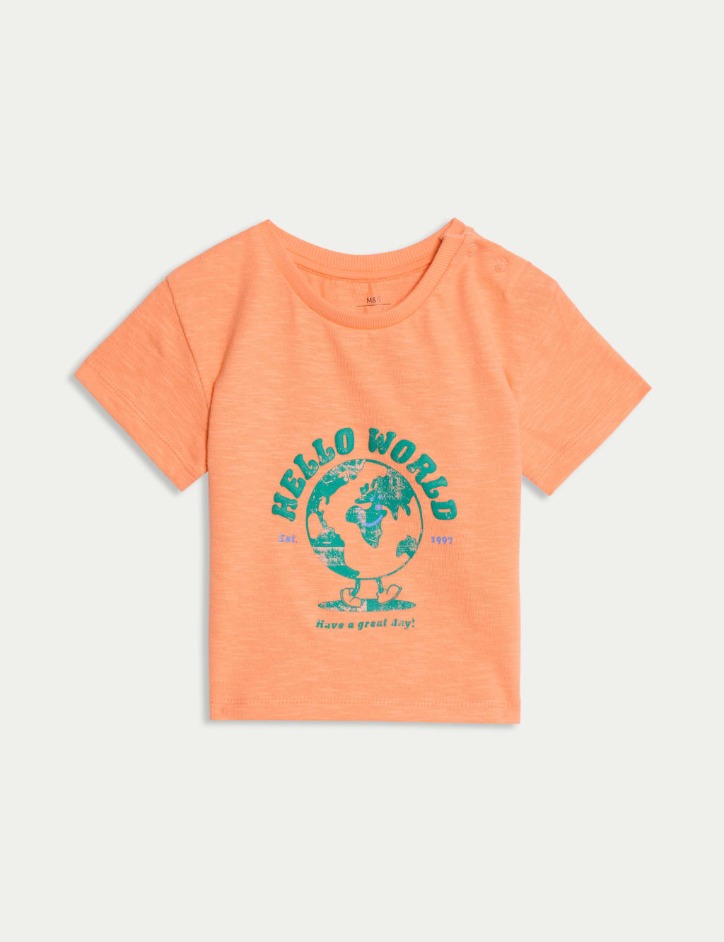 Pure Cotton Hello World T-Shirt (0-3 Yrs)