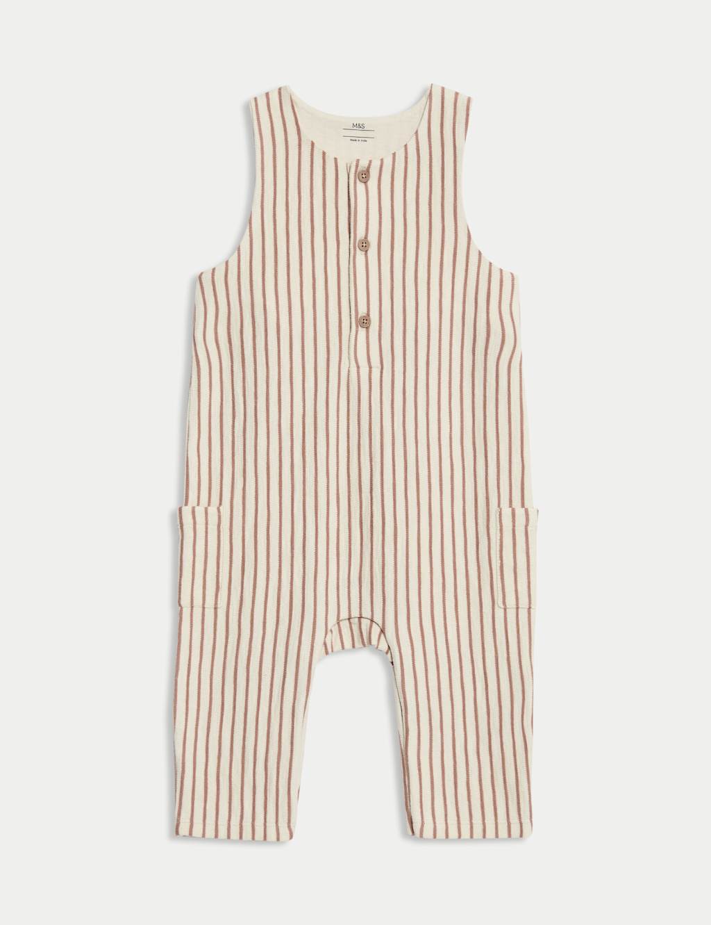 Pure Cotton Striped Romper (0-3 Yrs)