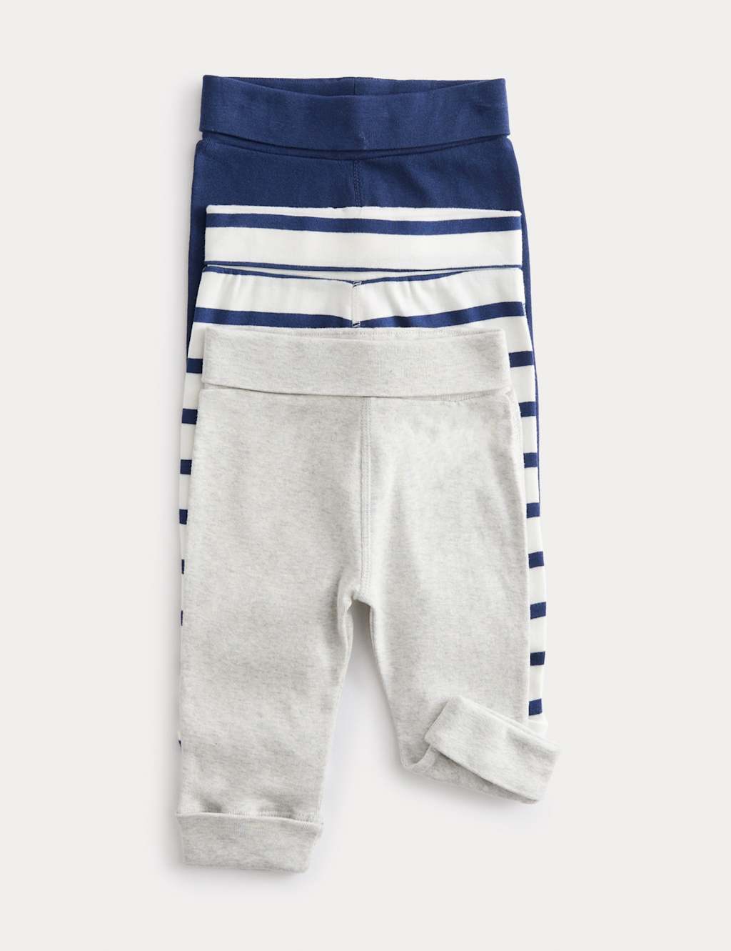 M&S Collection Boys 3pk Leggings (0-6 Yrs) - 5-6Y - Navy Mix, Navy Mix