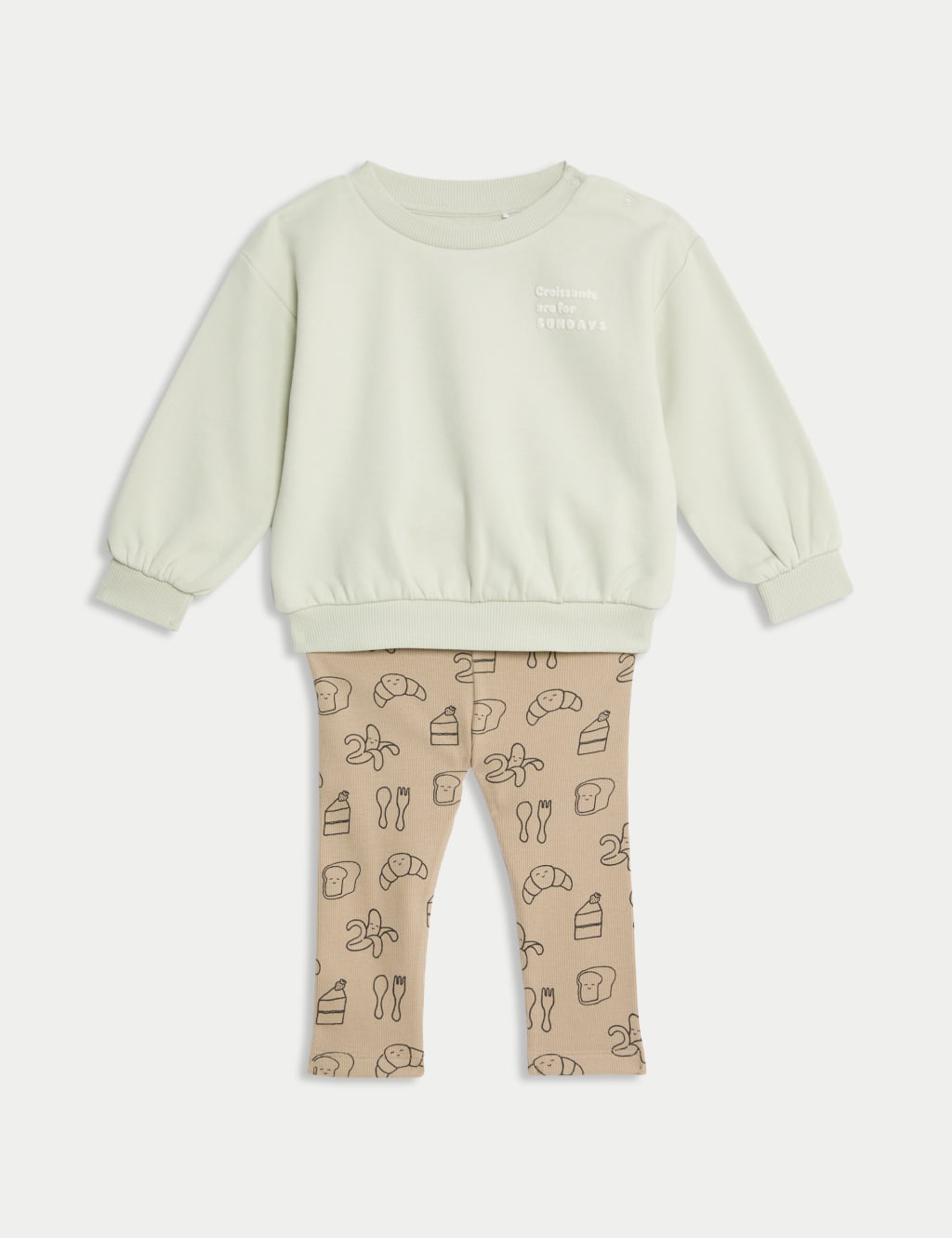 Cotton Rich Croissant Outfit (0-3 Yrs)