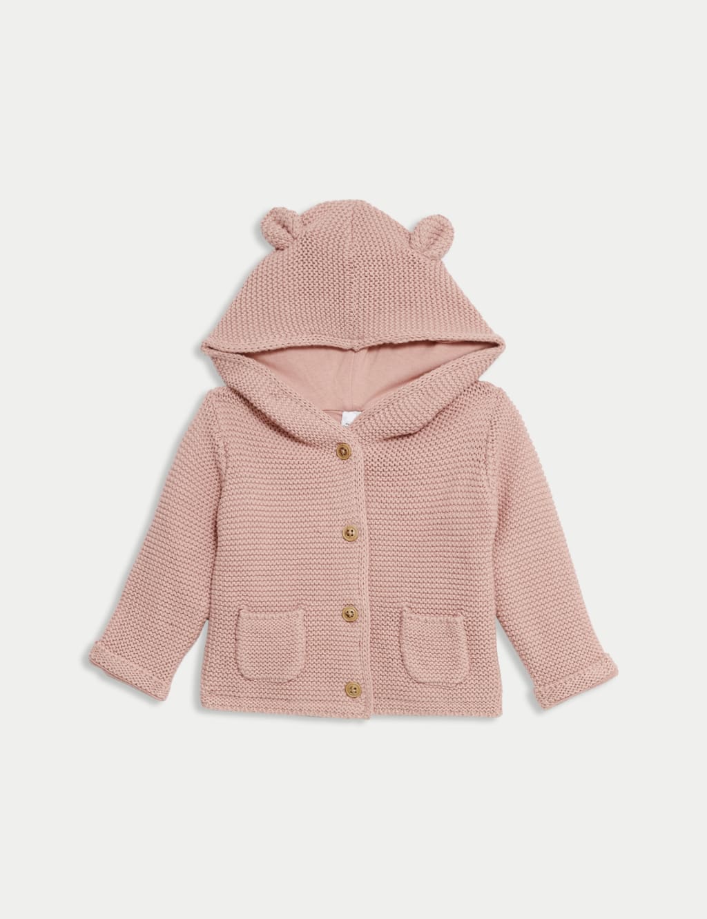 Pure Cotton Hooded Cardigan (7lbs-3 Yrs)