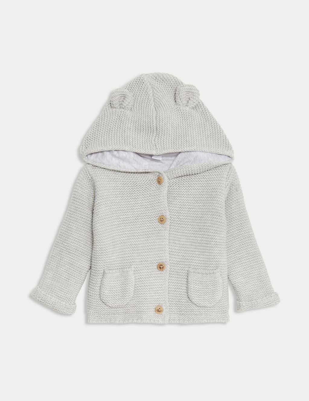 Pure Cotton Hooded Cardigan (7lbs-3 Yrs)