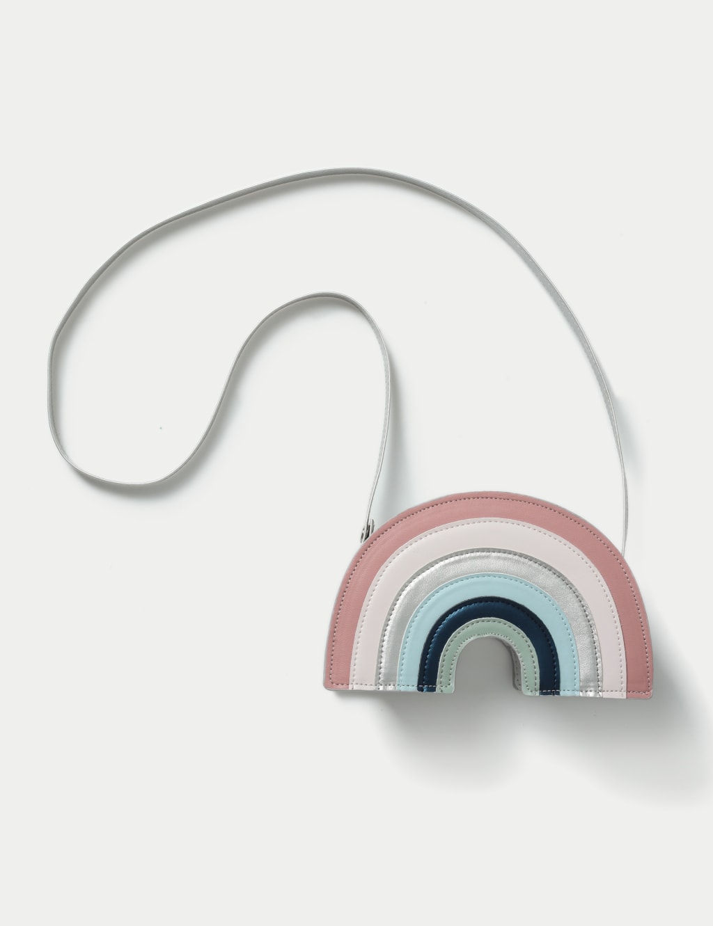 Silver Tone Sparkle Rainbow Bag