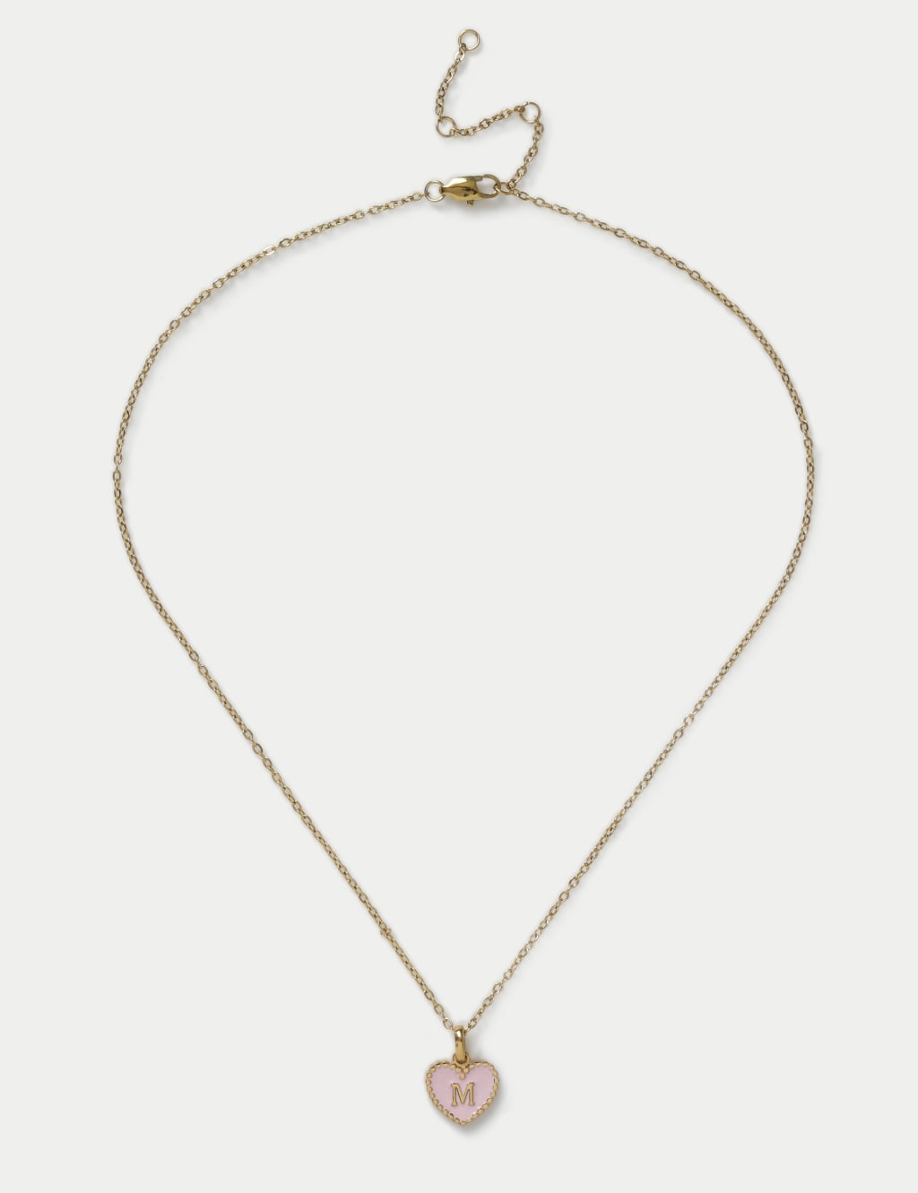 14ct Gold Plated Initial Heart Necklace