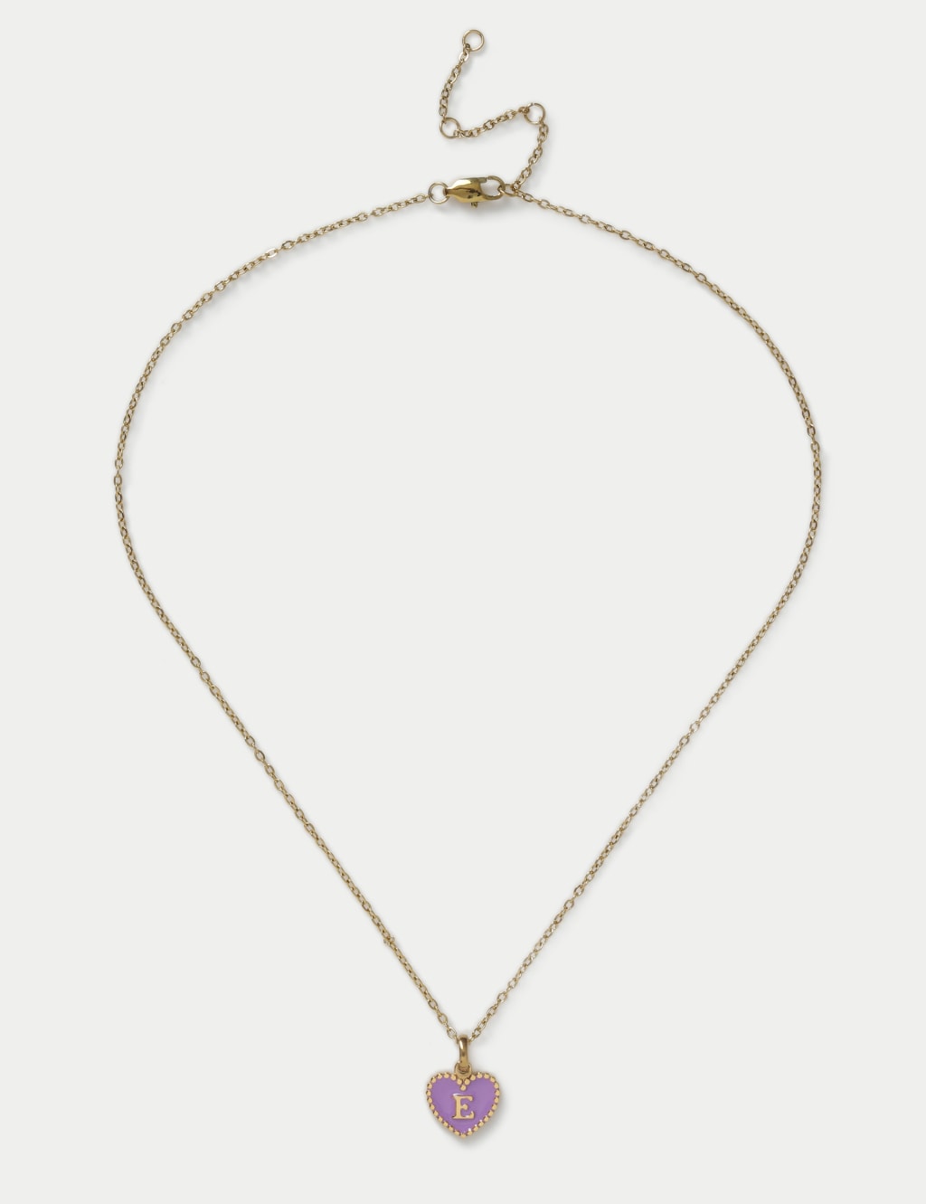 14ct Gold Plated Initial Heart Necklace