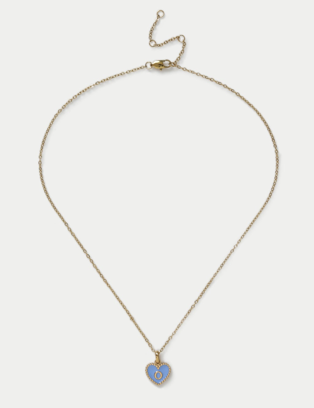 14ct Gold Plated Initial Heart Necklace